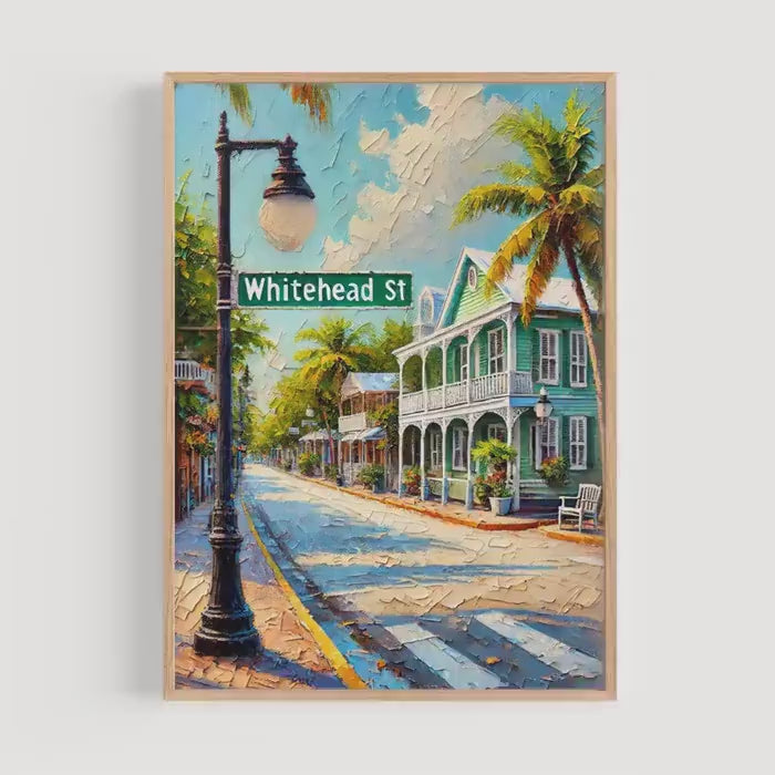 Whitehead Street Wall Art - Key West, Florida, USA