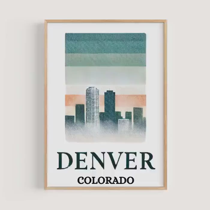 Denver Print Decor - Denver, Colorado, USA