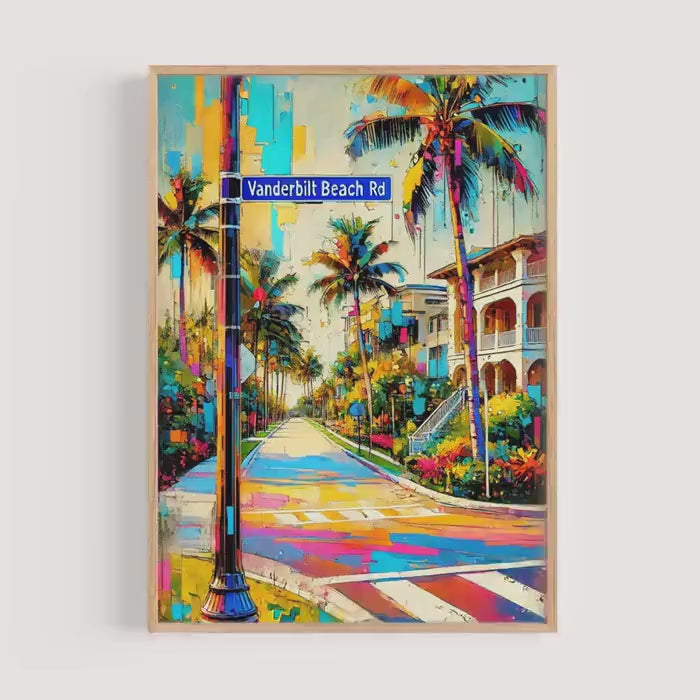 Vanderbilt Beach Rd Print - Naples, Florida, USA