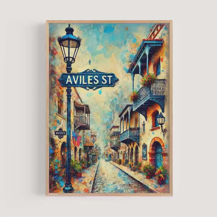 Aviles Street Coastal Print - St Augustine, Florida, USA