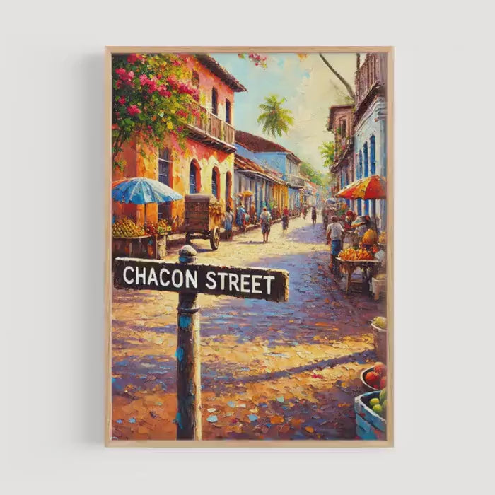 Chacon Street Poster - Port of Spain, Trinidad and Tobago