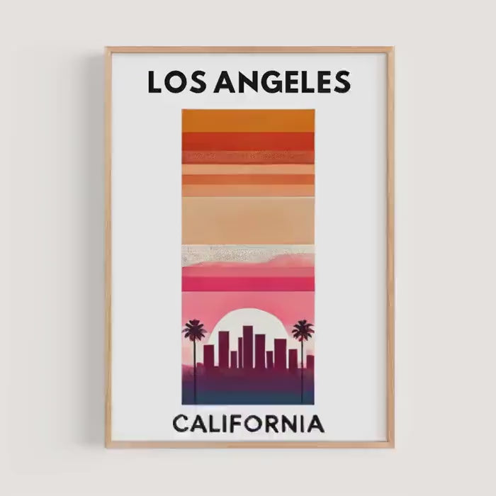 Modern Los Angeles Poster - Los Angeles, California, USA