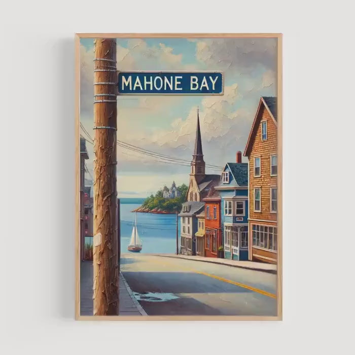 Mahone Bay Coastal Wall Art - Nova Scotia, Canada
