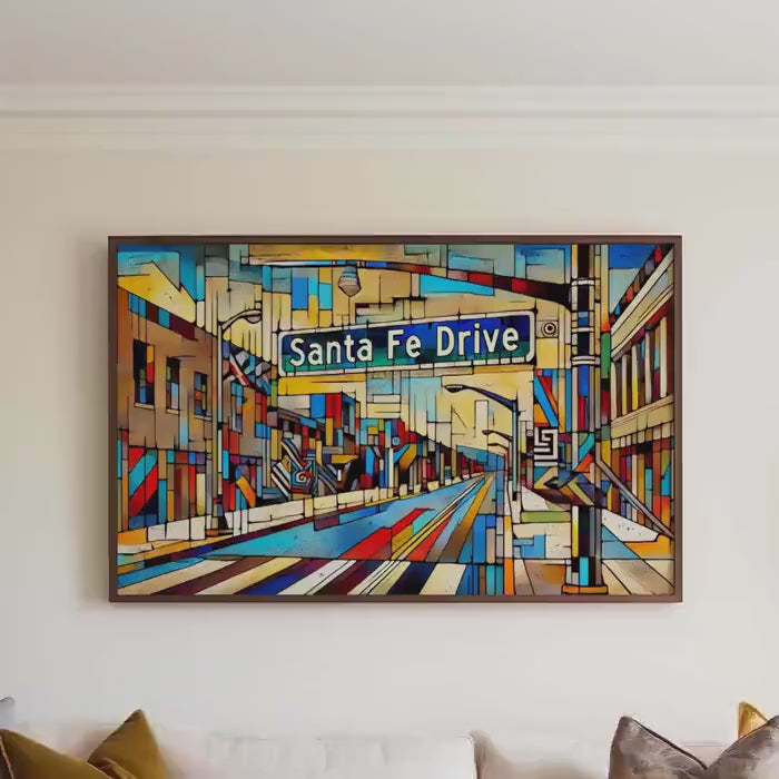 Santa Fe Drive Wall Art Modern - Denver, Colorado, USA