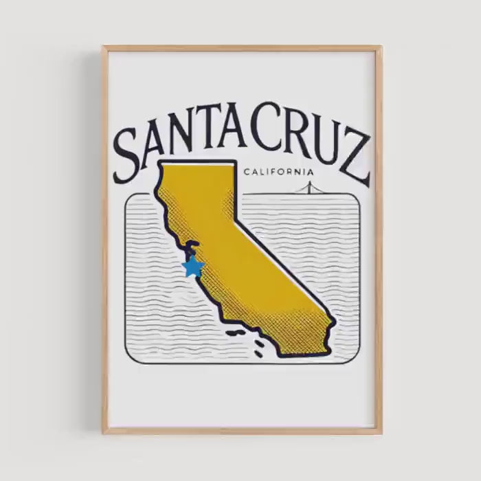 Santa Cruz Wall Art - Santa Cruz, California, USA