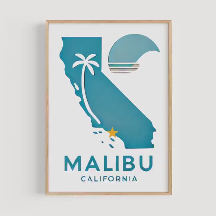 Malibu Modern Print - Malibu, California, USA