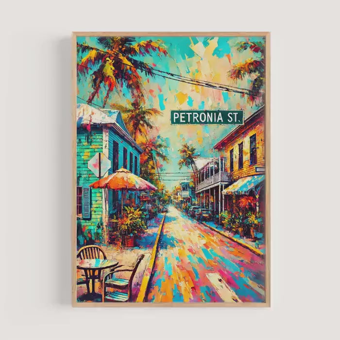 Petronia Street Print - Key West, Florida, USA