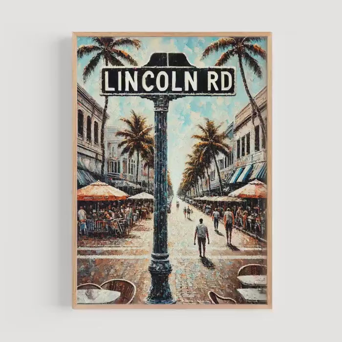 Lincoln Road Wall Art - Miami Beach, Florida, USA