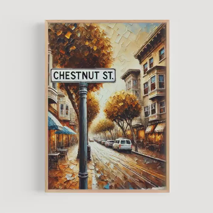 Chestnut Street Wall Art - San Francisco, California, USA