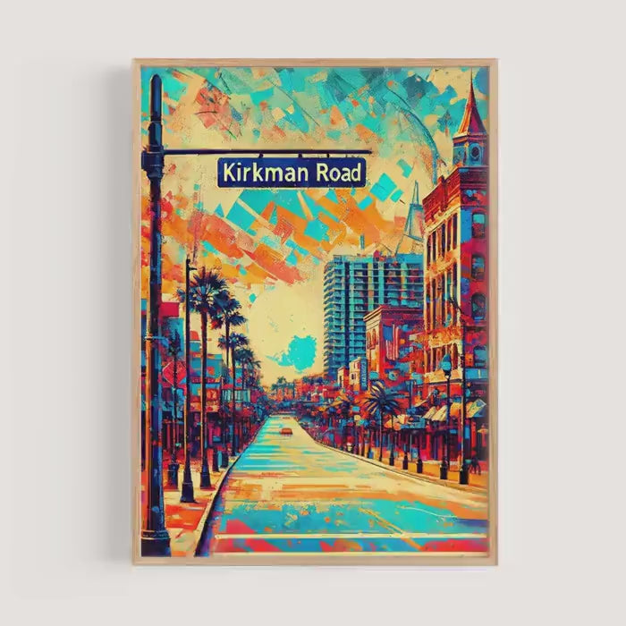Kirkman Road Print - Orlando, Florida, USA
