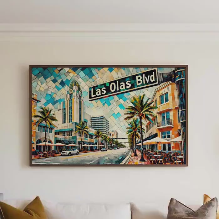 Las Olas Boulevard Wall Art - Fort Lauderdale, Florida, USA