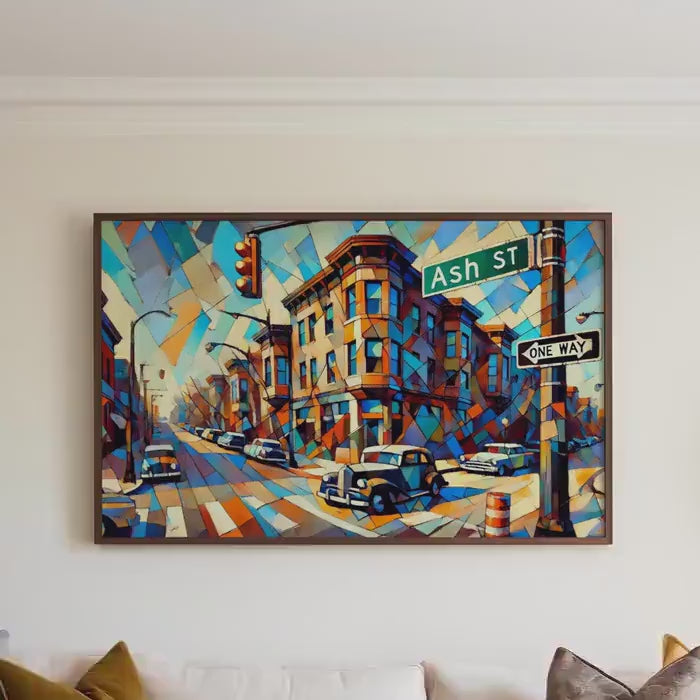 Ash Street Print - Denver, Colorado, USA