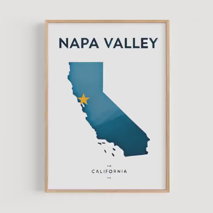 Napa Valley Rustic Print - Napa Valley, California, USA