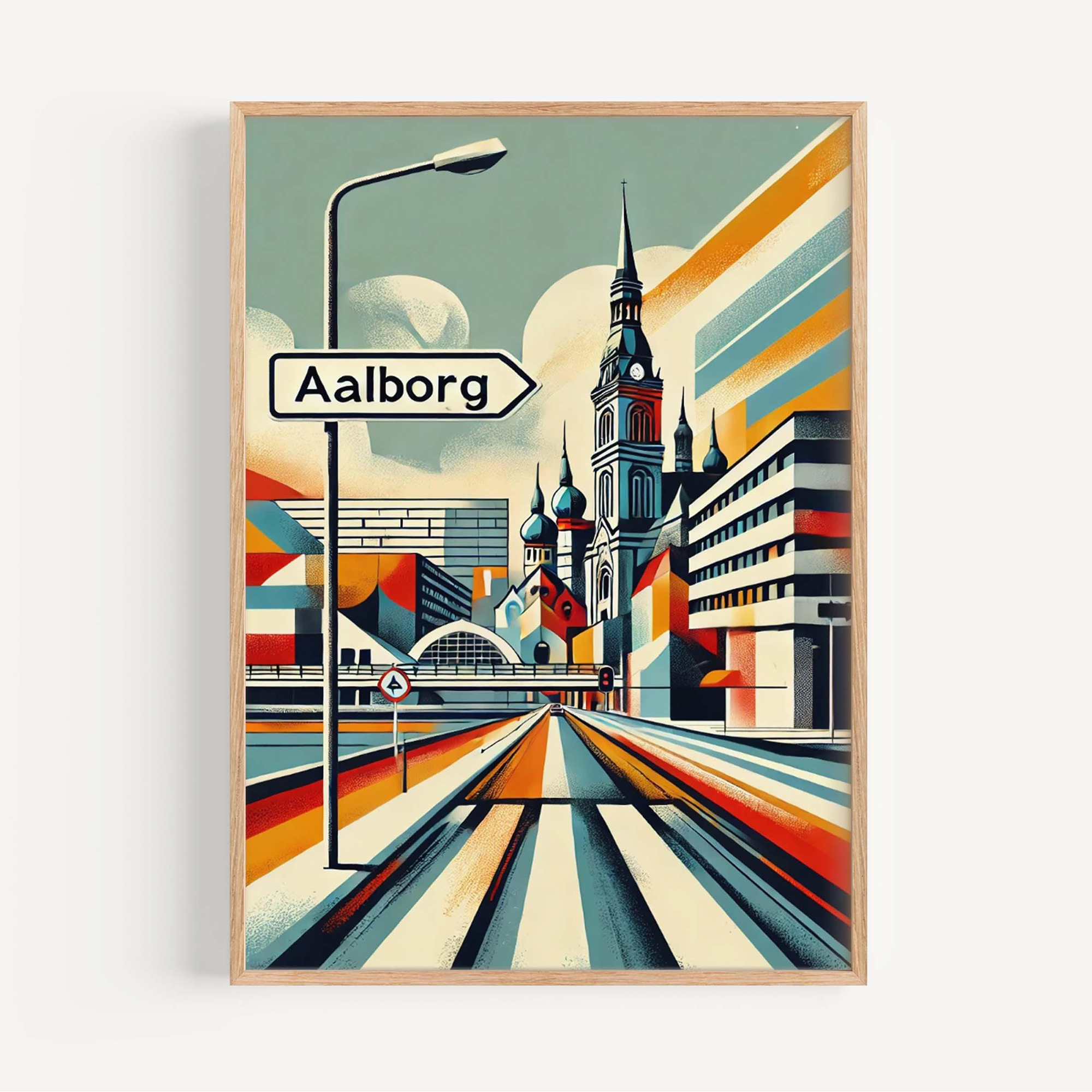Aalborg Wall Art Print – Aalborg, Denmark, Europe